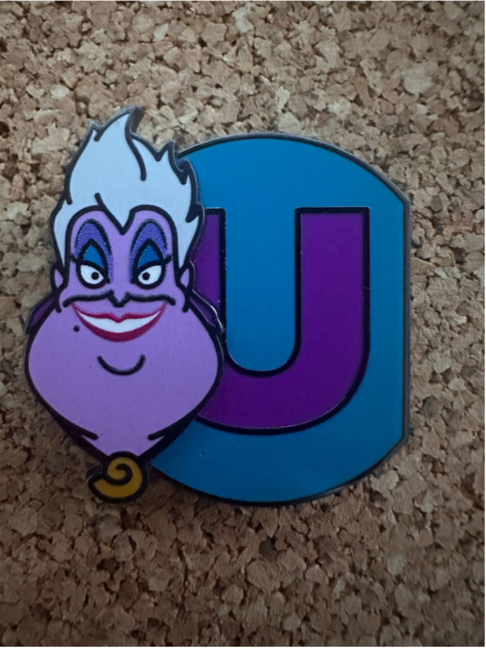Disney World Exclusive A-2-Z Series Letter U Ursula The Little Mermaid LE Pin